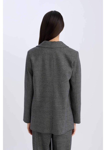 Oversize Geniş Kalıp Düğmeli Blazer Ceket W2206AZ24AU