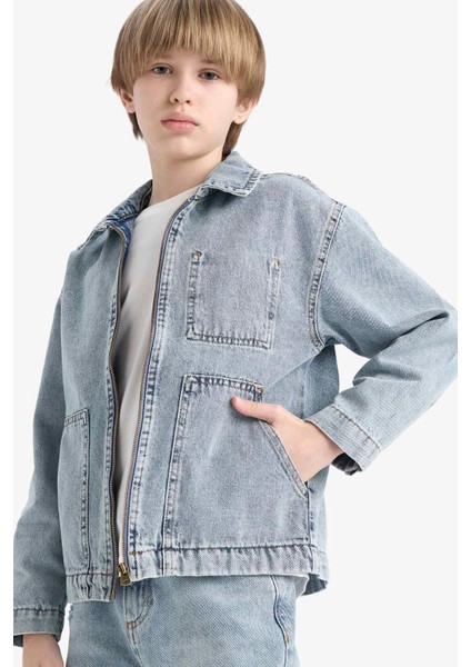 Erkek Çocuk Polo Yaka Ceket D6588A825SP