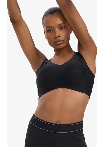 Fit V Yaka Ağır Kumaş Sporcu Bra C5296AX25SP