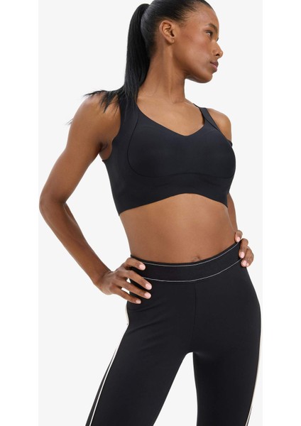 Fit V Yaka Ağır Kumaş Sporcu Bra C5296AX25SP