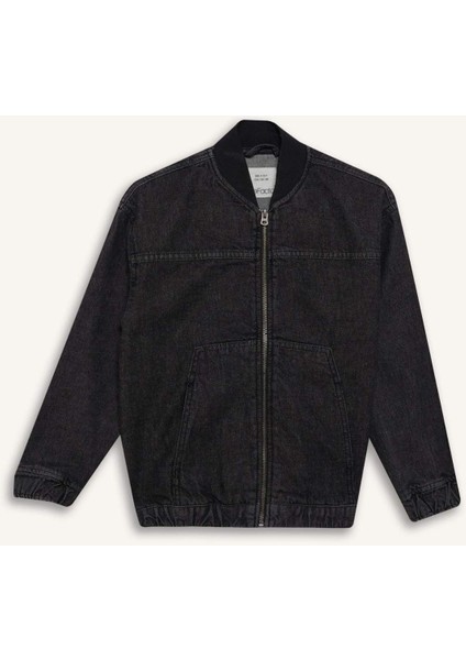 Erkek Çocuk Kolej Yaka Bomber Ceket D6538A825SP