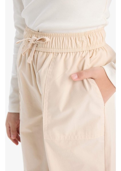 Kız Çocuk Paraşüt Jogger Paça Pamuklu Pantolon D7606A825SM