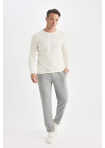 Jogger Pantolon Beli Bağcıklı Cepli Düz Paça D8641AX24AU