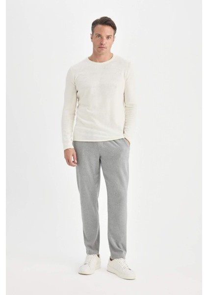 Jogger Pantolon Beli Bağcıklı Cepli Düz Paça D8641AX24AU