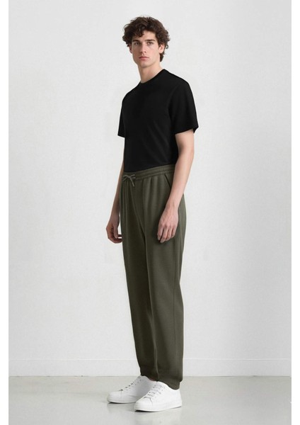 Jogger Pantolon Beli Bağcıklı Cepli Düz Paça D8641AX24AU