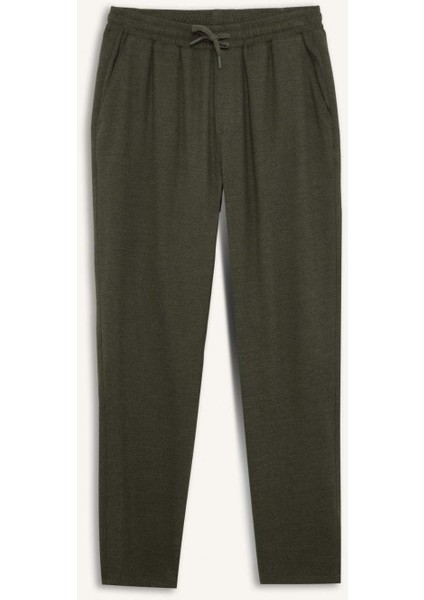 Jogger Pantolon Beli Bağcıklı Cepli Düz Paça D8641AX24AU