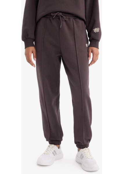 Fit NBA Brooklyn Nets Oversize Geniş Kalıp Çift Cepli Jogger Paça Standart Boy Kalın Sporcu Eşofman Altı D6154AX25SP