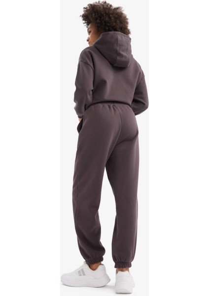 Fit NBA Brooklyn Nets Oversize Geniş Kalıp Çift Cepli Jogger Paça Standart Boy Kalın Sporcu Eşofman Altı D6154AX25SP