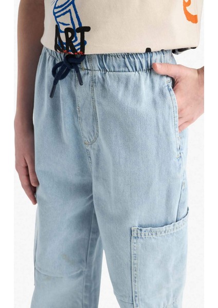 Erkek Çocuk Paraşüt Jean Pantolon D6821A825SM