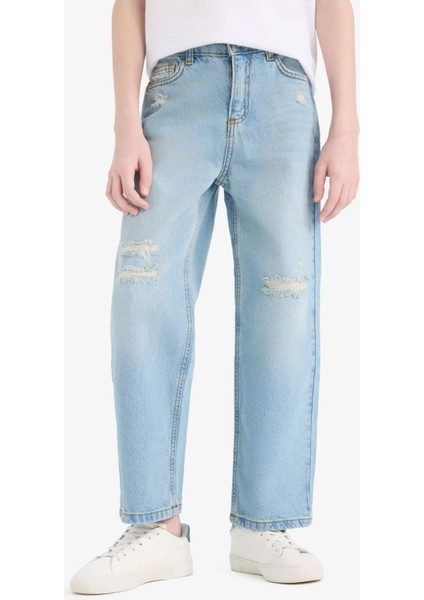Erkek Çocuk Wide Leg Geniş Paça Jean Pantolon D6844A825SM