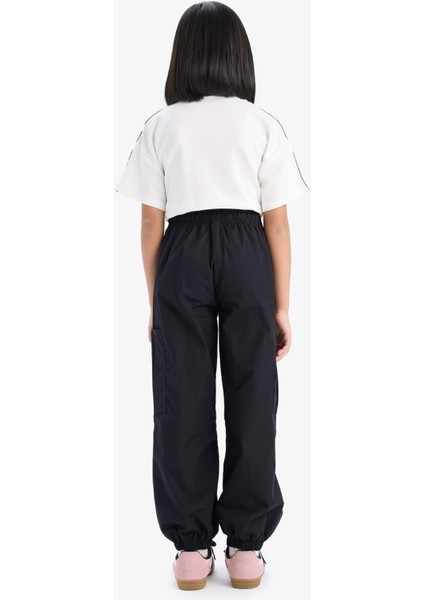 Kız Çocuk Paraşüt Kargo Jogger Paça Pantolon E0162A825SM