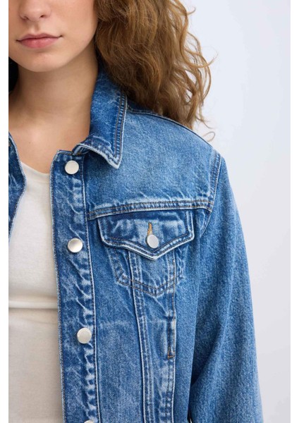 Regular Fit Denim Ceket D8665AX25SP