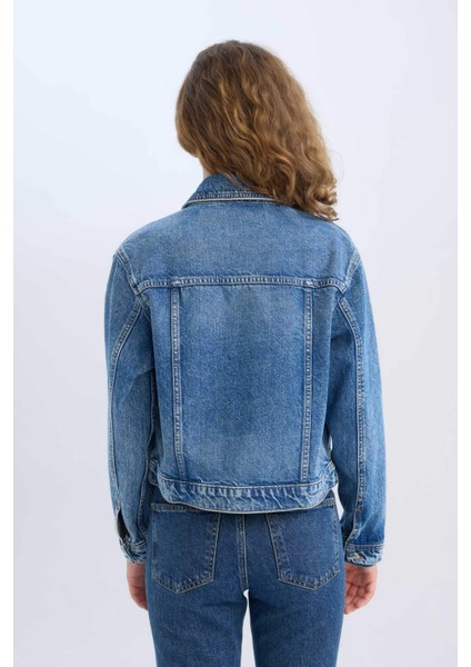 Regular Fit Denim Ceket D8665AX25SP