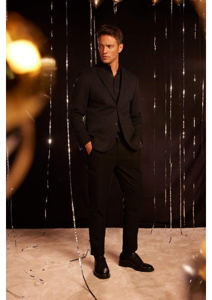 Jogger Kumaş Pantolon Cepli Düz Paça B8577AX24AU