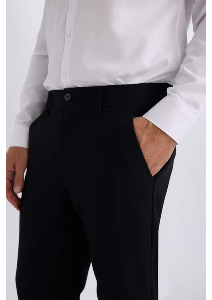 Jogger Kumaş Pantolon Cepli Düz Paça B8577AX24AU