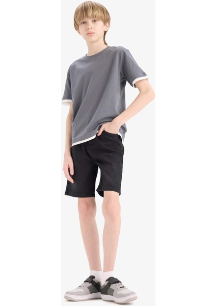 Erkek Çocuk Jean Şort D7898A825SP