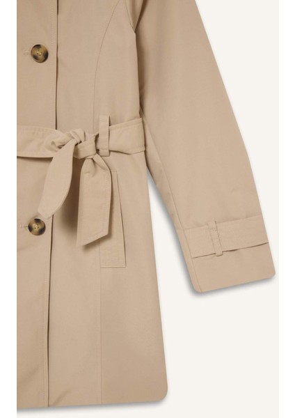 Su Geçirmez Kemerli Trençkot D6937A825SP