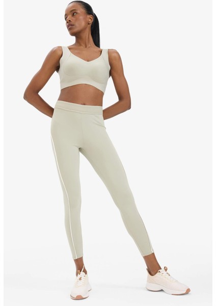 Fit V Yaka Ağır Kumaş Sporcu Bra C5296AX25SP