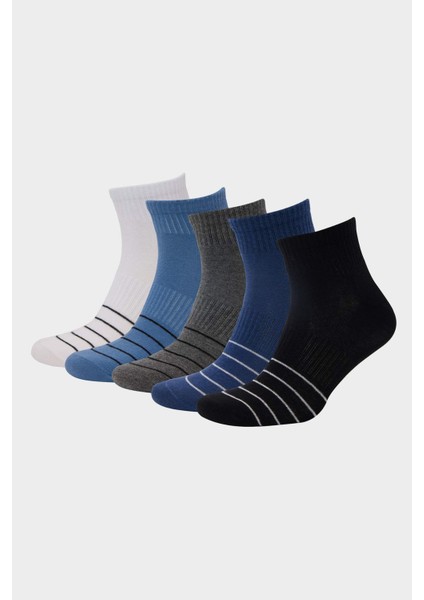 Erkek 5'li Pamuklu Patik Çorap D9970AXNS