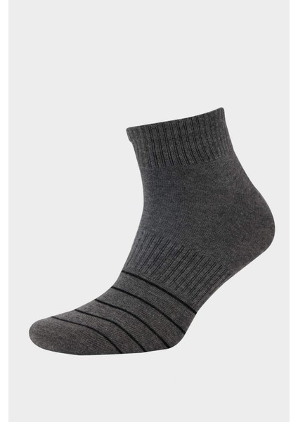 Erkek 5'li Pamuklu Patik Çorap D9970AXNS