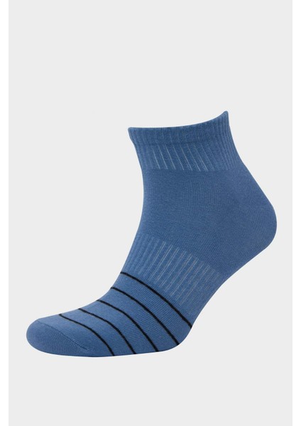 Erkek 5'li Pamuklu Patik Çorap D9970AXNS