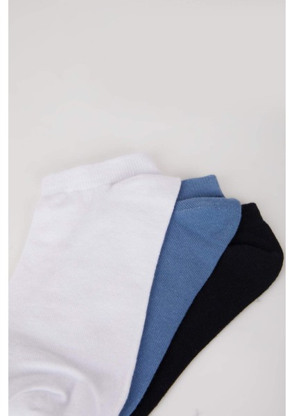 Erkek 3'lü Pamuklu Patik Çorap D9946AXNS