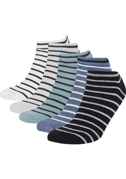 Erkek 5'li Pamuklu Patik Çorap D9971AXNS