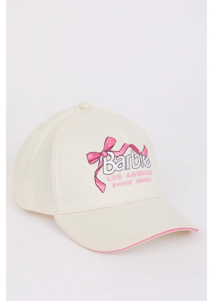 Kız Çocuk Barbie Nakışlı Pamuklu Cap Şapka E0410A825SM