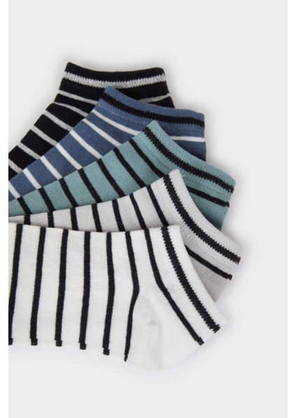 Erkek 5'li Pamuklu Patik Çorap D9971AXNS