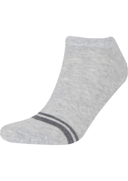 Erkek 5'li Pamuklu Patik Çorap D9973AXNS