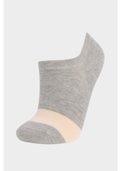 Erkek 3'lü Pamuklu Sneaker Çorap D9949AXNS