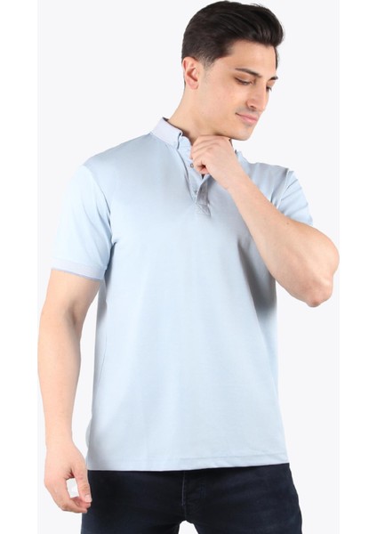 1694 Ayaklı Gömlek Yaka T-shirt