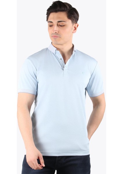 1694 Ayaklı Gömlek Yaka T-shirt