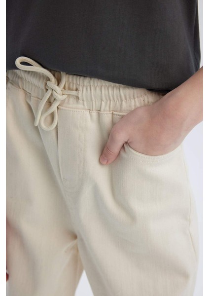 Erkek Çocuk Jogger Fit Standart Paça Gabardin Pantolon D7795A825SP
