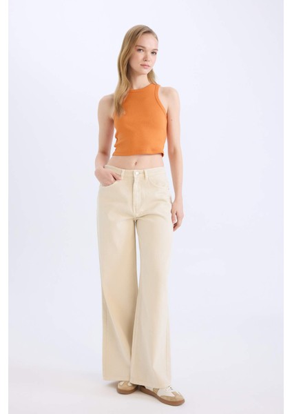 Fitted Halter Yaka Fitilli Kaşkorse Atlet U0357AZ25SM