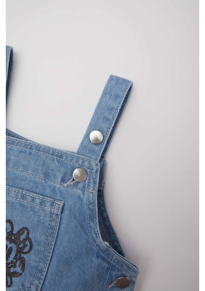 Kız Bebek Disney Mickey & Minnie Salopet Jean Elbise E0451A525SP