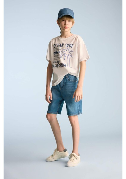 Erkek Çocuk Jean Şort D7899A825SM