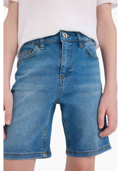 Erkek Çocuk Jean Şort D7899A825SM