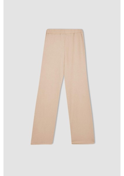 Relax Fit Beli Lastikli Basic Düz Bürümcük Pantolon Z8788AZ24WN
