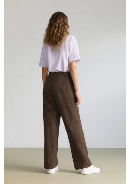 Carrot Fit Pensli Pantolon Yüksek Bel Cepli Kısa Paça