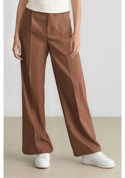Wide Leg Palazzo Pantolon Cepli Yüksek Bel Geniş Paça Uzun Boy D9182AX24AU