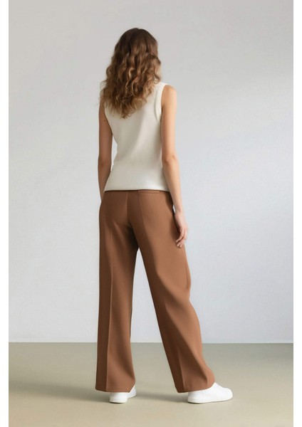Wide Leg Palazzo Pantolon Cepli Yüksek Bel Geniş Paça Uzun Boy D9182AX24AU