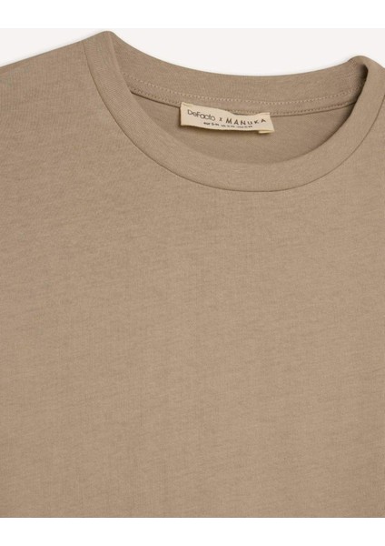 Regular Fit Bisiklet Yaka Basic Düz Uzun Kollu Tişört Tunik D4897AX24WN