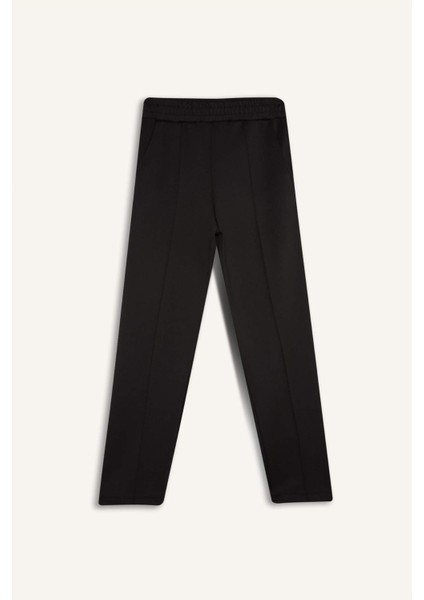 Regular Fit Cepli Pensli Skuba Dalgıç Kumaş Beli Lastikli Pantolon D9029AX24WN