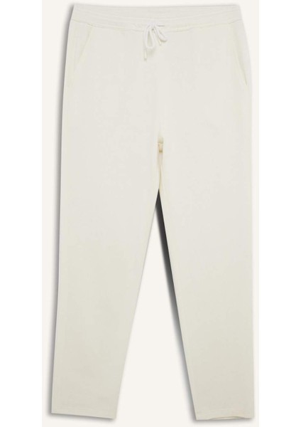 Regular Fit Eşofman Altı Beli Bağcıklı Cep Detaylı Düz Paça