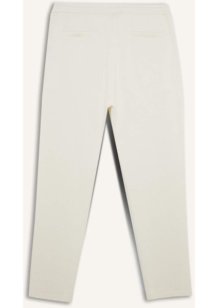 Regular Fit Eşofman Altı Beli Bağcıklı Cep Detaylı Düz Paça