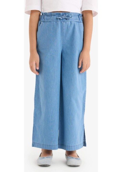 Kız Çocuk Culotte Geniş Paça Jean Pantolon D7102A825SM