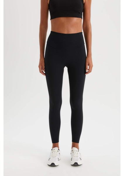 Fit Yüksek Bel Beli Saran Toparlayıcı Esnek Premium Sporcu Tayt C4564AX25SP