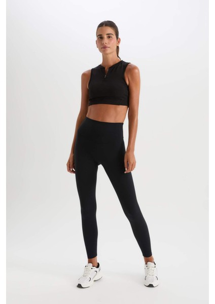 Fit Yüksek Bel Beli Saran Toparlayıcı Esnek Premium Sporcu Tayt C4564AX25SP