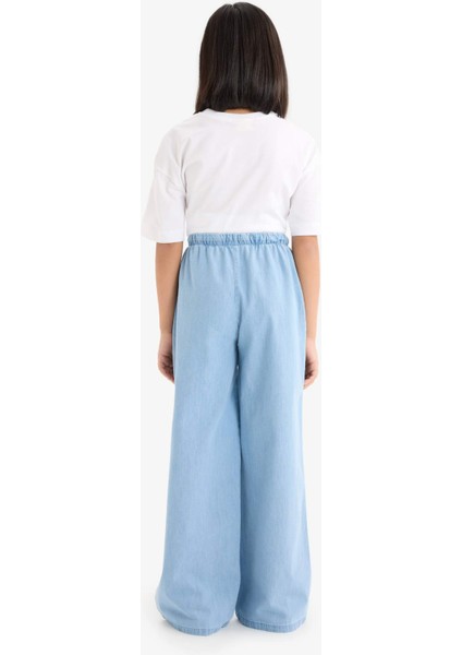 Kız Çocuk Wide Leg Geniş Paça Jean Pantolon D7101A825SM